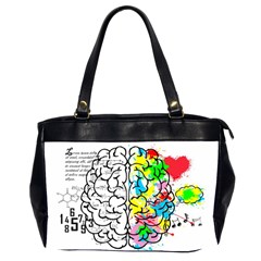 Brain Left Logic Language Science Oversize Office Handbag (2 Sides) by pakminggu