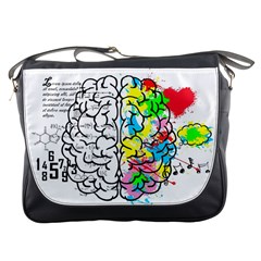 Brain Left Logic Language Science Messenger Bag by pakminggu