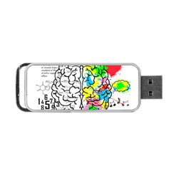 Brain Left Logic Language Science Portable Usb Flash (one Side)