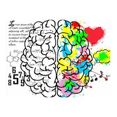 Brain Left Logic Language Science Two Sides Premium Plush Fleece Blanket (mini) by pakminggu