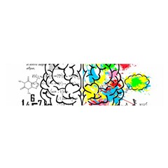 Brain Left Logic Language Science Oblong Satin Scarf (16  X 60 ) by pakminggu