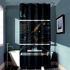 Remote Work Work From Home Online Work Shower Curtain 36  X 72  (stall)  by pakminggu