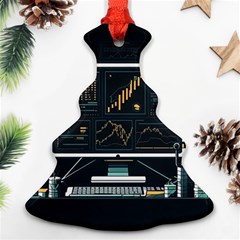 Remote Work Work From Home Online Work Christmas Tree Ornament (two Sides) by pakminggu