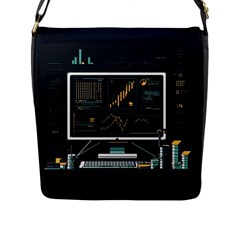 Remote Work Work From Home Online Work Flap Closure Messenger Bag (l) by pakminggu