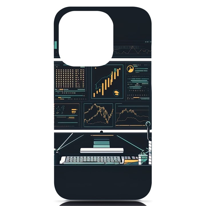 Remote Work Work From Home Online Work iPhone 14 Pro Black UV Print Case