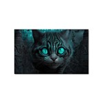 Angry Cat Fantasy Sticker (Rectangular) Front