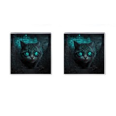 Angry Cat Fantasy Cufflinks (square)