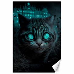 Angry Cat Fantasy Canvas 24  X 36  by pakminggu