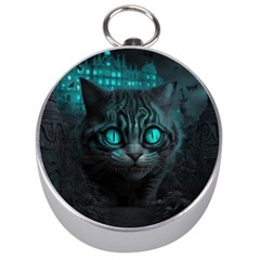 Angry Cat Fantasy Silver Compasses by pakminggu