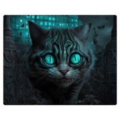 Angry Cat Fantasy Two Sides Premium Plush Fleece Blanket (medium) by pakminggu