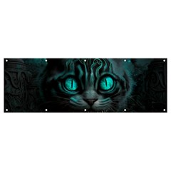 Angry Cat Fantasy Banner And Sign 12  X 4  by pakminggu