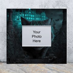 Angry Cat Fantasy White Wall Photo Frame 5  X 7  by pakminggu