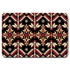 Vector Illustration Of Ukrainian Folk Seamless Pattern Ethnic Ornament Border Element Traditional Large Doormat by pakminggu