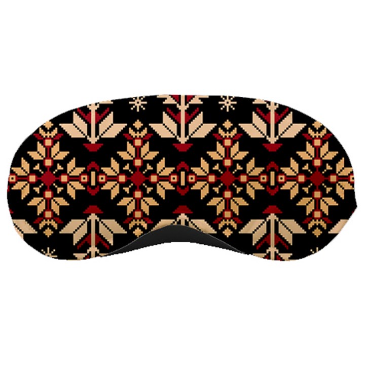 Vector Illustration Of Ukrainian Folk Seamless Pattern Ethnic Ornament Border Element Traditional Sleeping Mask