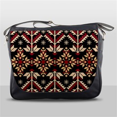 Vector Illustration Of Ukrainian Folk Seamless Pattern Ethnic Ornament Border Element Traditional Messenger Bag by pakminggu