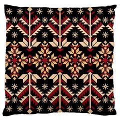 Vector Illustration Of Ukrainian Folk Seamless Pattern Ethnic Ornament Border Element Traditional Large Cushion Case (one Side)