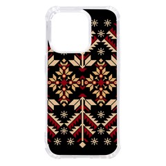 Vector Illustration Of Ukrainian Folk Seamless Pattern Ethnic Ornament Border Element Traditional Iphone 14 Pro Tpu Uv Print Case by pakminggu