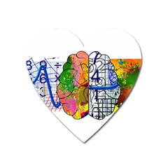 Brain Cerebrum Biology Abstract Heart Magnet by pakminggu