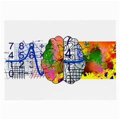 Brain Cerebrum Biology Abstract Large Glasses Cloth (2 Sides) by pakminggu