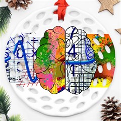 Brain Cerebrum Biology Abstract Ornament (round Filigree) by pakminggu