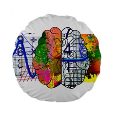 Brain Cerebrum Biology Abstract Standard 15  Premium Round Cushions by pakminggu