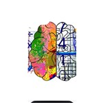 Brain Cerebrum Biology Abstract iPhone 14 Plus Black UV Print Case Front