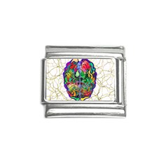 Brain Head Mind Man Silhouette Italian Charm (9mm) by pakminggu