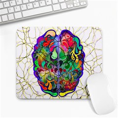 Brain Head Mind Man Silhouette Large Mousepad by pakminggu