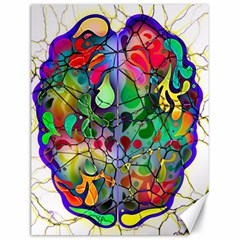 Brain Head Mind Man Silhouette Canvas 18  X 24  by pakminggu