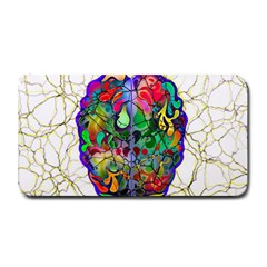 Brain Head Mind Man Silhouette Medium Bar Mat by pakminggu