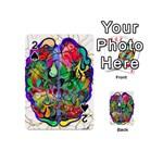 Brain Head Mind Man Silhouette Playing Cards 54 Designs (Mini) Front - Spade2