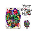 Brain Head Mind Man Silhouette Playing Cards 54 Designs (Mini) Front - HeartA