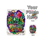 Brain Head Mind Man Silhouette Playing Cards 54 Designs (Mini) Front - Spade10