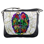 Brain Head Mind Man Silhouette Messenger Bag Front