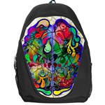 Brain Head Mind Man Silhouette Backpack Bag Front