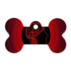 Artificial Intelligence Brain Think Dog Tag Bone (two Sides) by pakminggu