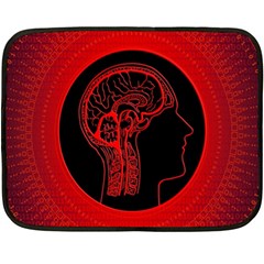 Artificial Intelligence Brain Think Two Sides Fleece Blanket (mini) by pakminggu