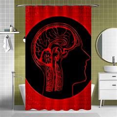 Artificial Intelligence Brain Think Shower Curtain 48  X 72  (small)  by pakminggu