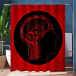 Artificial Intelligence Brain Think Shower Curtain 60  x 72  (Medium)  60 x72  Curtain