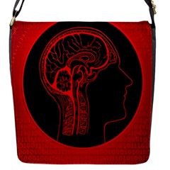 Artificial Intelligence Brain Think Flap Closure Messenger Bag (s) by pakminggu