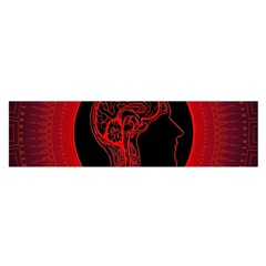 Artificial Intelligence Brain Think Oblong Satin Scarf (16  X 60 ) by pakminggu