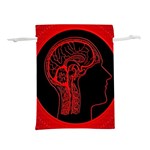 Artificial Intelligence Brain Think Lightweight Drawstring Pouch (M) Front