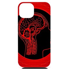 Artificial Intelligence Brain Think Iphone 14 Black Uv Print Case by pakminggu