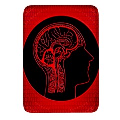 Artificial Intelligence Brain Think Rectangular Glass Fridge Magnet (4 Pack) by pakminggu