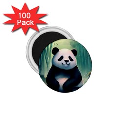 Animal Panda Forest Tree Natural 1 75  Magnets (100 Pack)  by pakminggu