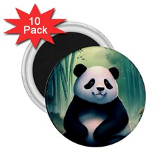 Animal Panda Forest Tree Natural 2.25  Magnets (10 pack) 