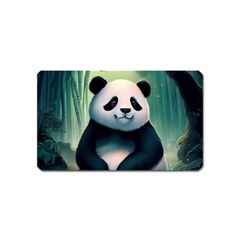 Animal Panda Forest Tree Natural Magnet (Name Card)