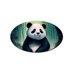 Animal Panda Forest Tree Natural Sticker Oval (10 Pack) by pakminggu