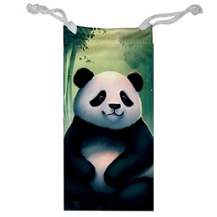 Animal Panda Forest Tree Natural Jewelry Bag