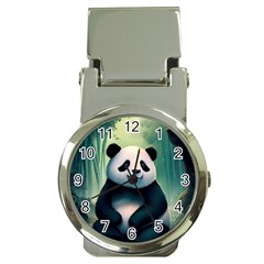 Animal Panda Forest Tree Natural Money Clip Watches